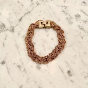 Gold-tone Braided Mesh Bracelet